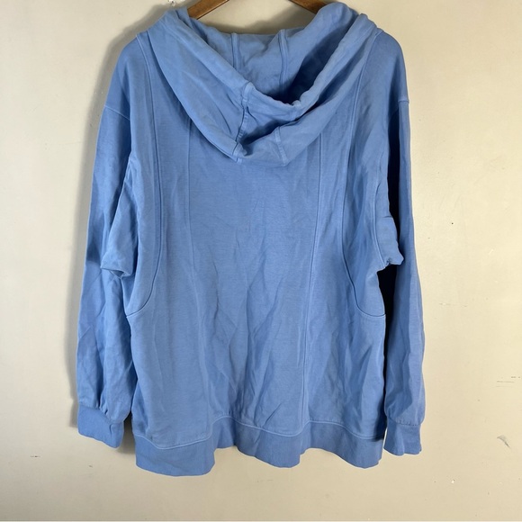 ATHLETA SUNDOWN HOODIE SWEATSHIRT Size Large Swallowtail Blue - Picture 6 of 16